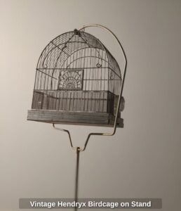 Vintage-Hendryx-Birdcage-on-Stand