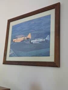 Vintage-Navy-AT-Texan-Aircraft-Print