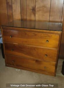Vintage-Oak-Dresser-with-Glass-Top