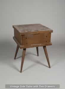 Vintage-Side-Table-with-Two-Drawers-second-image