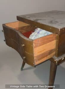 Vintage-Side-Table-with-Two-Drawers-third-image