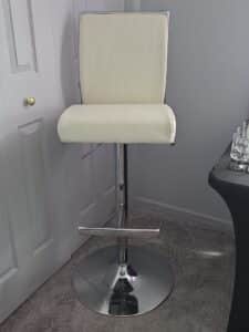 White-Faux-Leather-Swivel-Bar-Stool
