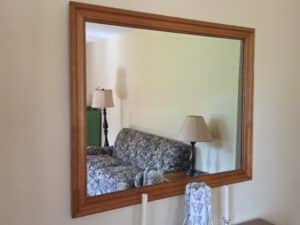 Wooden-Framed-Wall-Mirror
