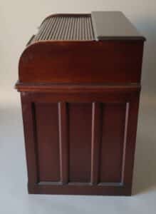Mahogany-Roll-top-Desk-with-Chair