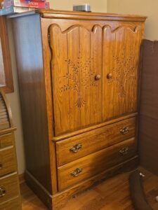 Oak-Armoire-with-Drawers