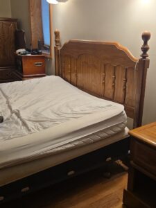 Oak-Panel-Bed-Frame-and-Mattress-Set-second-image
