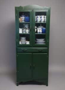 Vintage-Emerald-Green-Kitchen-Cabinet-or-Hoosier-Style-Cabinet