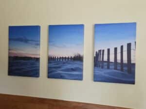 Beach-Fence-Triptych-Canvas-Art