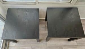 Black-IKEA-LACK-Side-Tables-Pair-second-image-1
