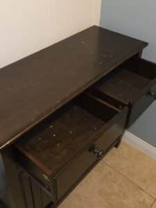 Black-Two-Drawer-Console-Cabinet-third-image