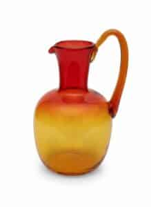 Blenko-Amberina-Pitcher-and-Tumbler-Set