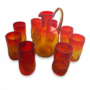 Blenko-Amberina-Pitcher-and-Tumbler-Set-second-image