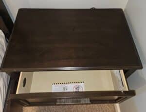 Dark-Wood-Drawer-Nightstand-set-of-second-image