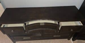 Dark-Wood-Dresser-with-Arched-Slatted-Section-second-image