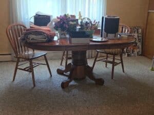 Four-spindle-back-chairs