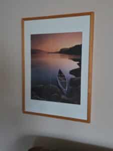 Framed-Canoe-Lake-Photograph