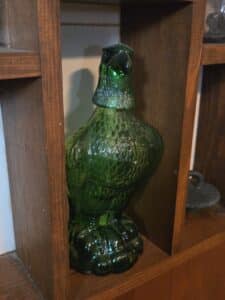 Green-Glass-Eagle-Decanter