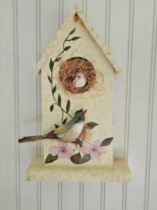 Hand-painted-Decorative-Birdhouse