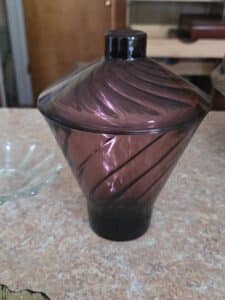 Hazel-Atlas-Amethyst-Swirl-Candy-Jar