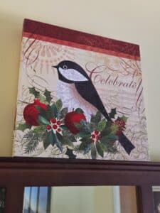Holiday-Chickadee-Canvas-Art
