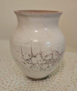 Horse-Hair-Raku-Vase