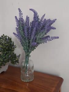 Lavender-in-Embossed-Glass-Vase