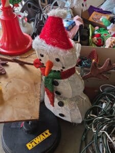 Lighted-Tinsel-Snowman-with-Reindeer-Antlers