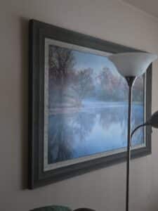 Misty-Lake-Framed-Print-second-image