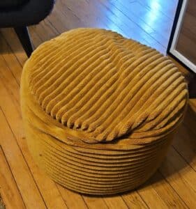 Mustard-Corduroy-Ottoman-Pouf