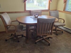 Oak-Pedestal-Dining-Set