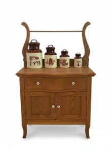 Oak-Washstand-with-Towel-Bar