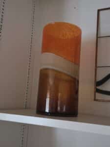 Orange-and-brown-tortoise-glass-vase