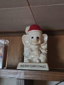 Russ-Berrie-Merry-Christmas-Mouse-Figurine