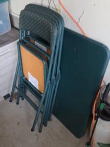 Set-of-Green-Folding-Chairs