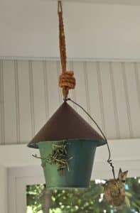Teal-Tin-Hanging-Birdhouse-Decor