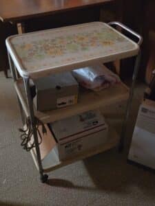 Vintage-Cosco-Floral-Serving-Cart