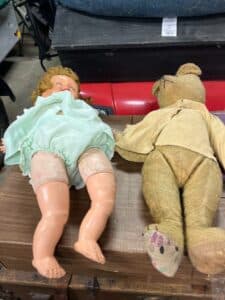 Vintage-Doll-and-Teddy-Bear