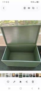 Vintage-Green-Wooden-Storage-Box-second-image