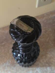Vintage-Jim-Beam-Black-Glass-Decanter-second-image
