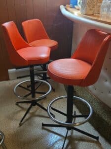 Vintage-Orange-Bar-Stools-Set-of