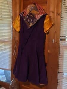 Vintage-Purple-Gold-Uniform-Dress