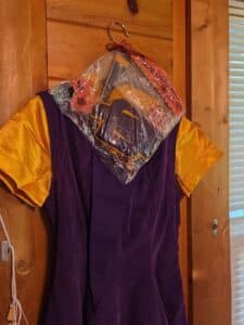 Vintage-Purple-Gold-Uniform-Dress-second-image
