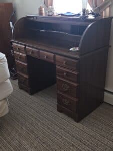 Wooden-Roll-Top-Desk