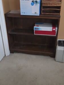 Wooden-Two-Shelf-Bookcase