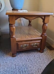 Ethan-Allen-Oak-End-Table