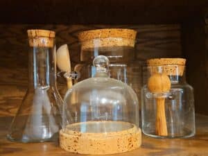 Glass-Storage-Jar-Set-with-Cork-Lids-and-Spoons