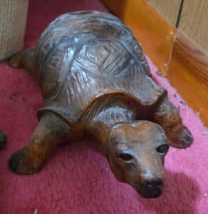 Hand-Carved-Wooden-Turtle