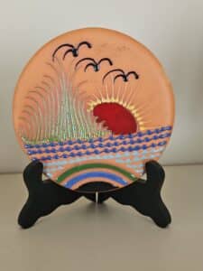 Hand-Painted-Terracotta-Plate