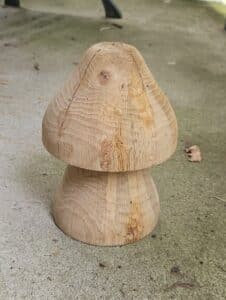 Hand-carved-wooden-mushroom