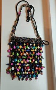 Multi-colored-cube-bead-crossbody-bag